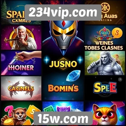 Diversidade de jogos disponíveis em 234vip.com